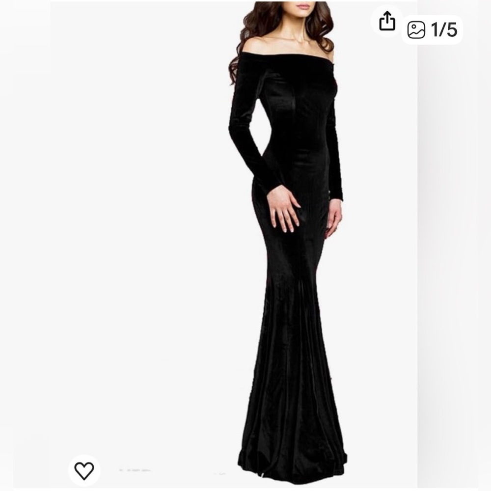 Chic Black Off-Shoulder Long Sleeve Dress